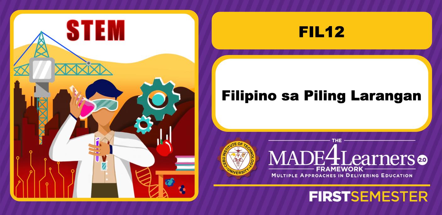 FIL12: Filipino sa Piling Larangan (Akademik)