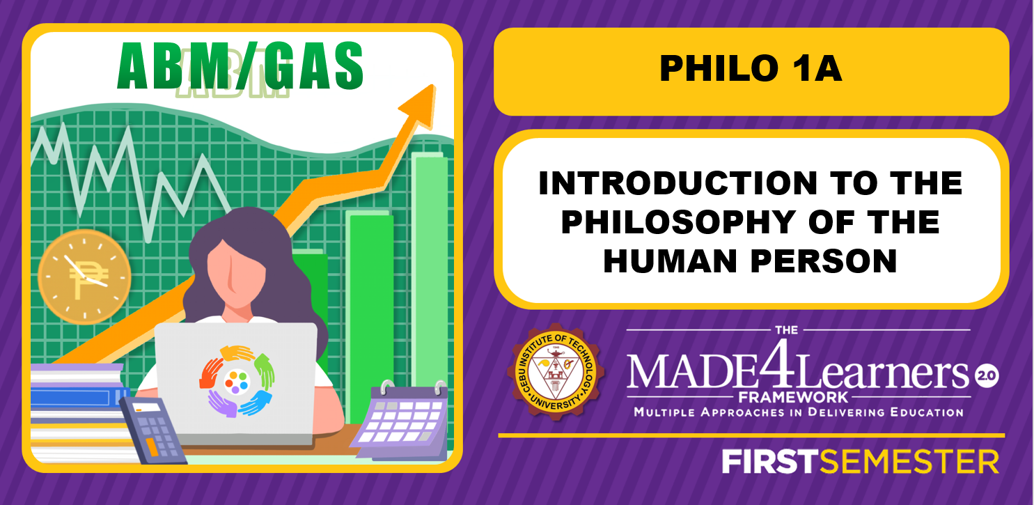 PHILO1: Introduction to the Philosophy of the Human Person (Madrazo)