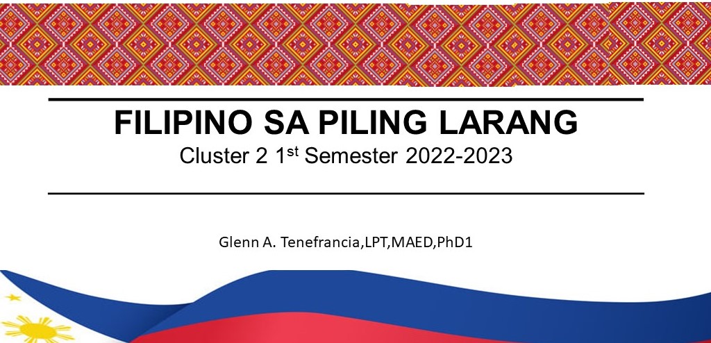 FIL12: Filipino sa Piling Larangan(12PRT) (Tenefrancia)