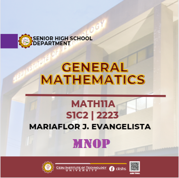 MATH11A: General Mathematics (Evangelista)