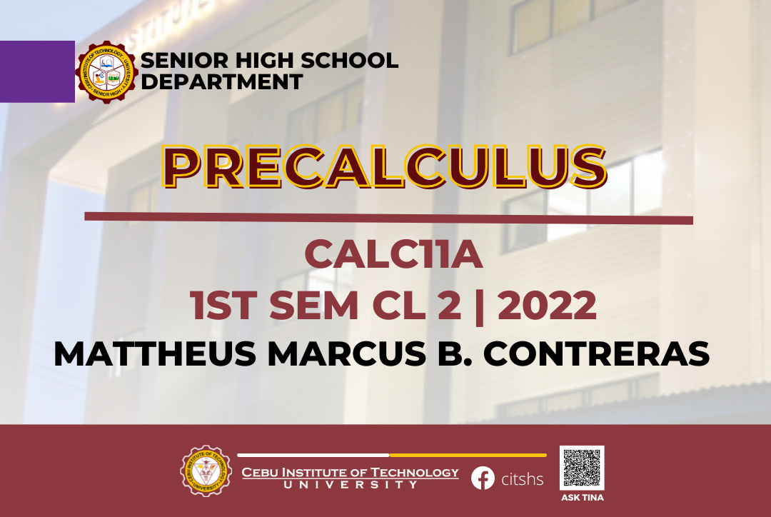 CALC11A: Precalculus (Contreras)