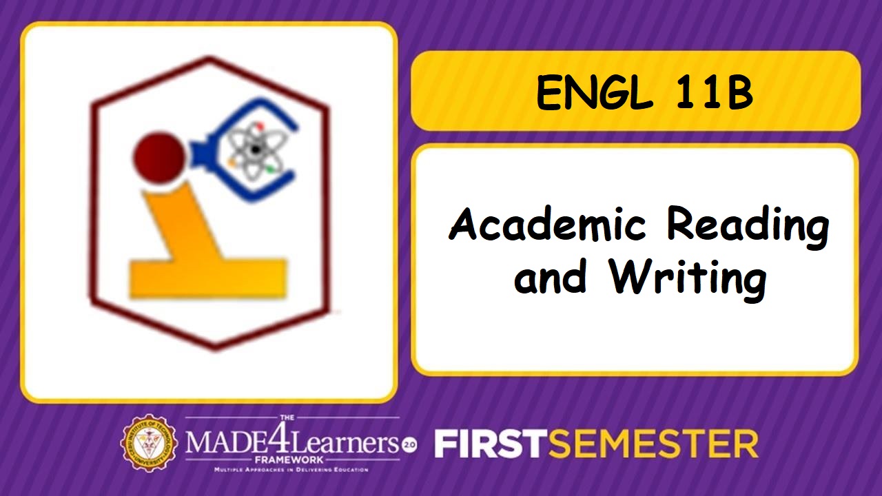 ENGL11B: Academic Reading and Writing 