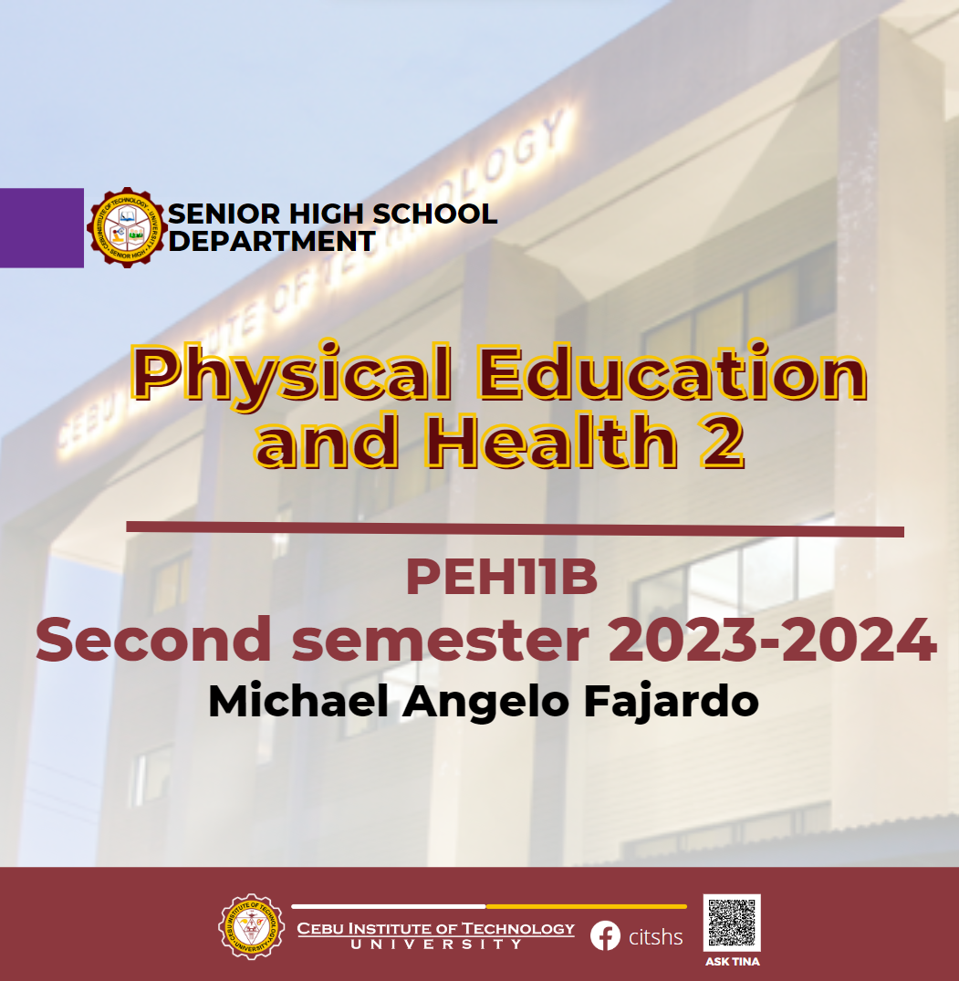 PEH11B: Physical Education and Health 2 (Fajardo)